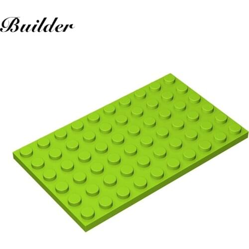 Little Builder 3033 MOC Thin Figures Bricks 6x10 Dots 10pcs Building Blocks DIY Creative Assembles Particles Toys for Children