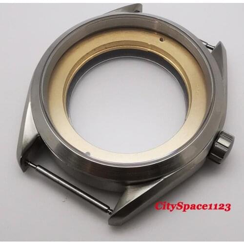 Corgeut 41mm Brushed Sapphire Glass watch case fit ETA 2836 miyota 8215 ST1612 Movement
