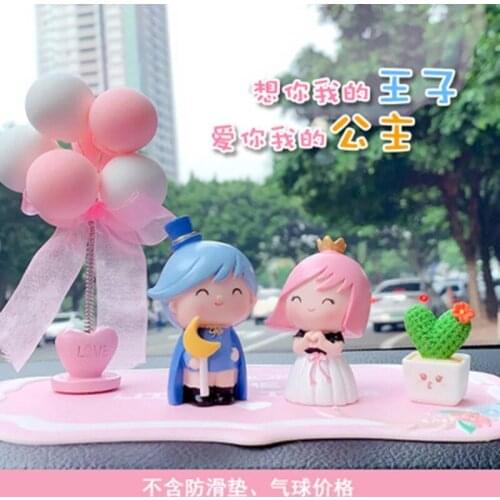 ZOCDOU 1 Piece Cute Prince and Princess Small Statue Little Figurine Crafts Figure Ornament Miniatures