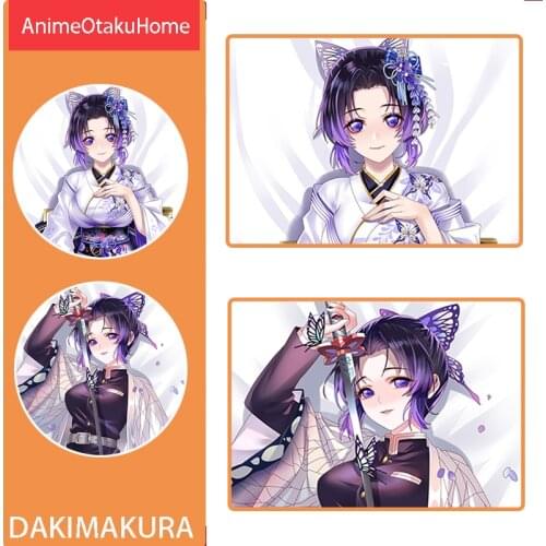 Anime Demon Slayer Kochou Shinobu Rengoku Kyoujurou Throw Pillow Cover Hugging Pillowcase Otaku Bedding Dakimakura Pillow Case