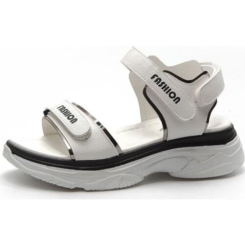 2021 new sports sandals women summer Korean fashion thick bottom students wild womens shoes beach shoes