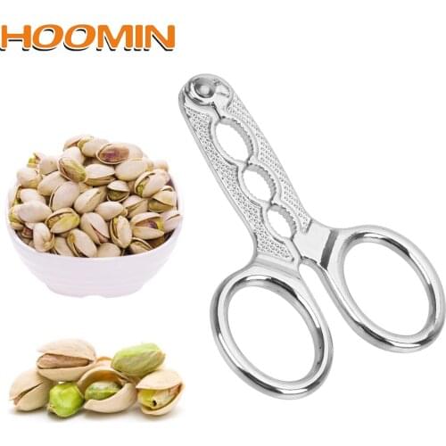 HOOMIN Melon Seed Scissor Multi-Function Walnut Pine Sheller Opener Stainless Steel Nutcracker Nut Cracker Kitchen Tools