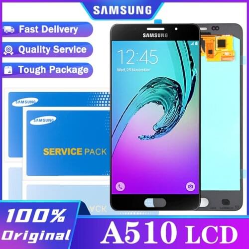Original 5.2'' SUPER AMOLED Display for SAMSUNG Galaxy A5 2016 A510 A510F A510M A510FD LCD Touch Screen Digitizer Assembly