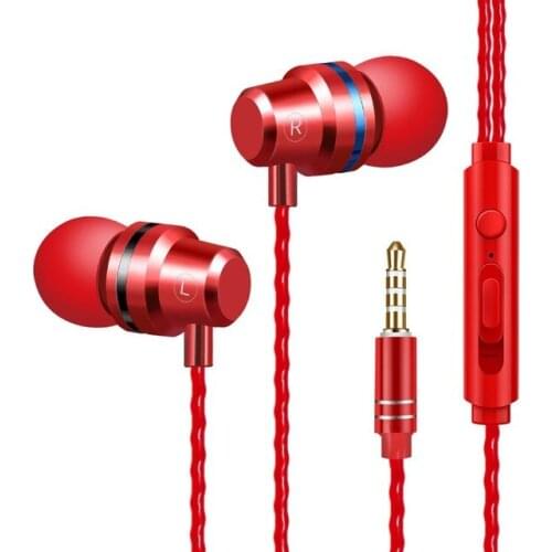 Wired Headphones 3.5mm In-ear Sport 9D Stereo Music Earphone Earbuds With mic For IPhone Xiaomi Samsung Huawei Gaming Earphone