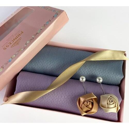 2pcs/Box Packing Dot Scarf Silk Feeling Crinkle Hijab Solid Color Muslim Satin Shawls Headband Islamic Headscarf Foulard