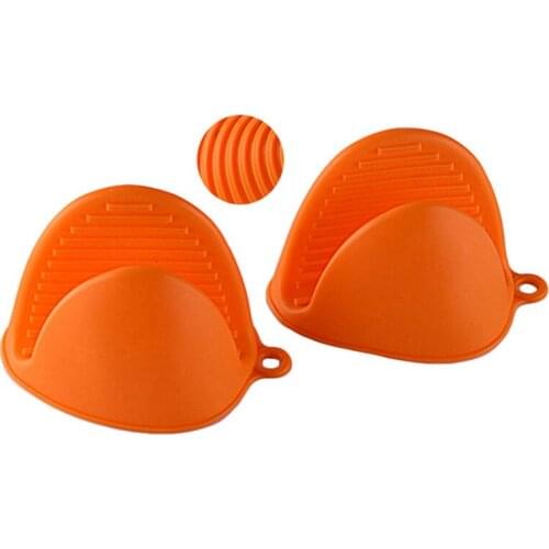 Silicone Heat Resistant Gloves Clips Insulation Non Stick Anti-slip Pot Bowel Holder Clip Cooking Baking Microwave Oven Mitts