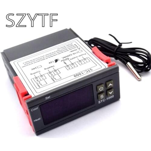 STC-1000 Temperature Controller STC 1000 Thermostat Aquarium NTC Sensor 220V