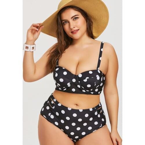 Retro Printing Bikini Two Piece Bikini Strap Push Up Lower Waist Bikini Swimsuit Swimming Beach