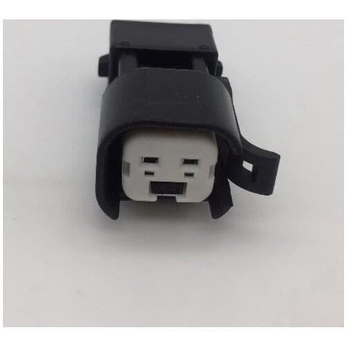 100pcs/lot 2 Pin EV6 EV14 550cc GT500 52lb USCar Fuel Injector Connector Plug Socket For BOSCH Ford Mustang Audi VW Honda Dodge