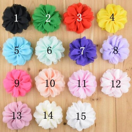 50pcs/lot DIY chiffon Bridal Flower Hair Flower