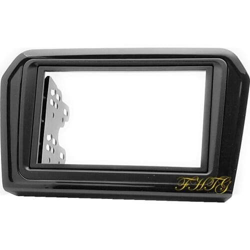 Car Radio Fascia,Dash Kit is suitable for 2013 Volkswagen Jetta (UV Black),Double Din Car Audio Frame