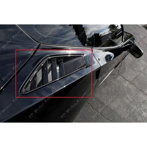 Car Accessories Carbon Fiber Rear Quarter Vent Fit For 2014-2019 Corvette C7 OEM Style Rear Quarter Panel Vent
