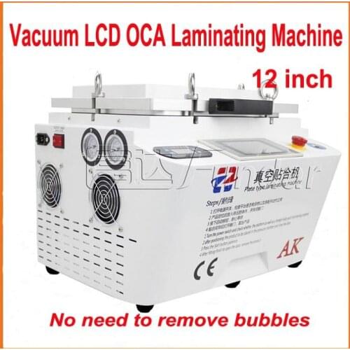 Free Shipping AK OCA Vacuum Laminating machine Remover Machine Debubbler Integrated phone touch screen repair machine