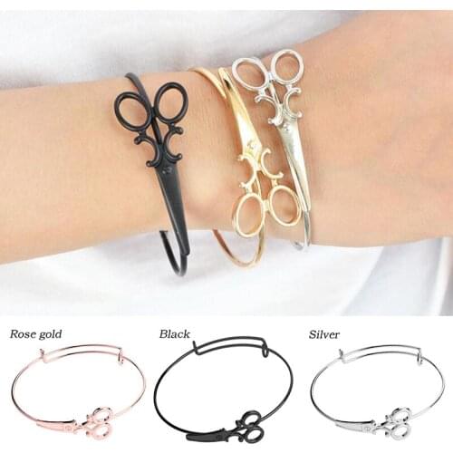 Scissors Bracelet Women Hot Fashion Creative Charm Bracelet All-Match Simple Bracelet For Girlfriends Gifts Jewelry Accessories