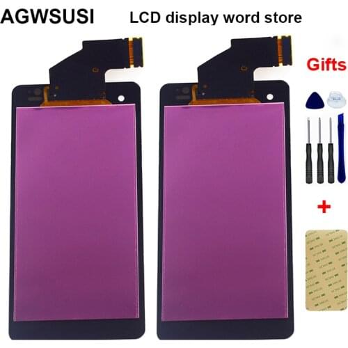 Black For Sony Xperia V LT25 LT25i LCD Display Screen Panel Module + Touch Screen Digitizer Sensor Panel Glass Assembly Frame