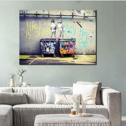 Canvas Paintings Life Is Short Chill The Duck Out Canvas Poster Print for living room bedroom home decoration