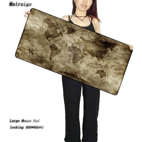 Mairuige 2018 world map mouse pad gaming mousepad 800x400/400X900 speed Keyboards Mat Rubber mousepads Desk Mat for game player