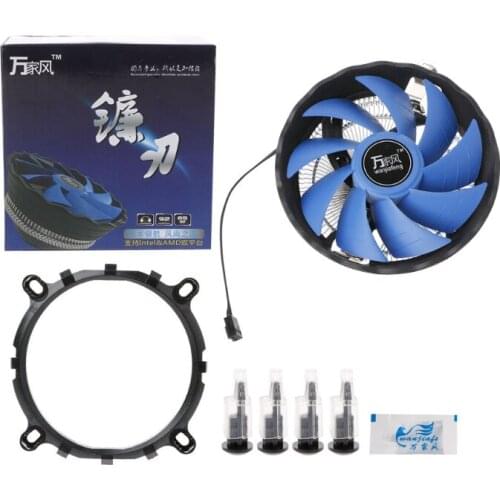 12cm Blade Aluminium PC CPU Cooler Cooling Fan for intel 775/1155 754/AM2