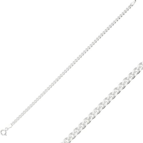 KUTAYDAN 925 Sterling Silver 50 Micron Nonna Chain Bracelet