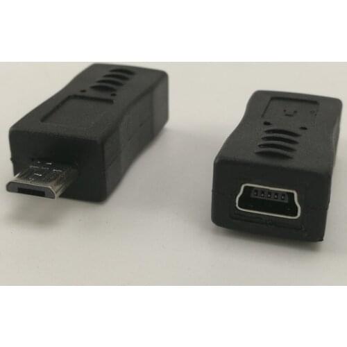 Micro USB Male To USB MINI 5pin T Port Female Connector for Mobile Phone Adapter 500pcs/lot