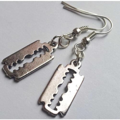 Retro Fashion Handmade Razor Blade Earrings Gothic Style Creativity Emo Jewellery Punk Street Earring