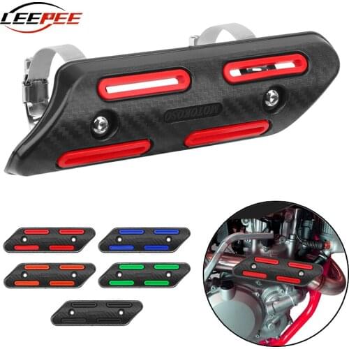 For 25-51mm Diameter Motorcycle Exhaust Pipe Cover Guarder Heat Shield Protector Anti-scalding Motorbike Moto Accessories