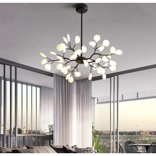 Nordic Firefly Living Room Chandelier Ins Wind Atmosphere Modern Simple Personality Creative Bedroom Dining Room Lamp