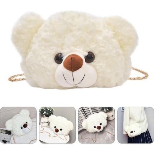 1pc Lovely Cartoon Bear Shaped Shoulder Bag Cross Body Bag Chain Bag for