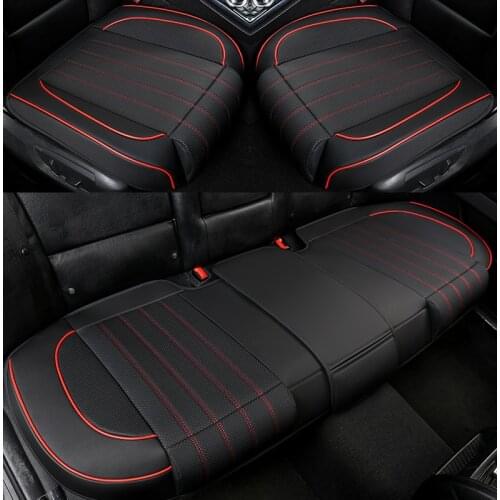 Ultra-Luxury Car Seat Protection Single Seat Without Backrest PU Senior Leather Car Seat Cover For Most Four-Door Sedan&SUV