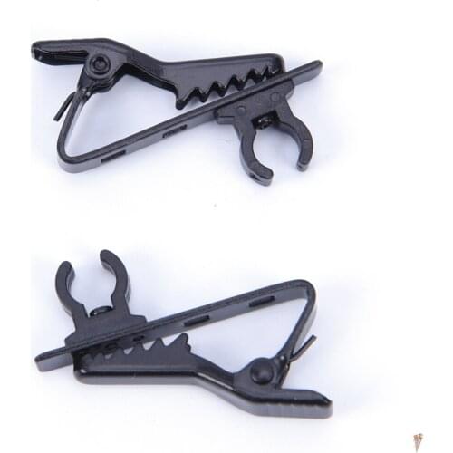 Universal Metal Mini Microphone Lapel Tie Clip For Clip Microphone Mic Replacement Cable Clip for Lapel Lavalier Mic For iPhone