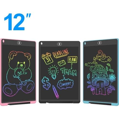 LCD Writing Tablet, Big Size, 12inches Electronic Graphic Tablet, Writing&Drawing Doodle Board with Memory Lock for Home, School