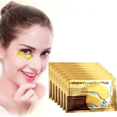 Gold Crystal Collagen Eye Mask Eye Patch Anti-Aging Wrinkle Face Mask for the Eye Dark Circle Remover Gel Eye Patches Skin Care