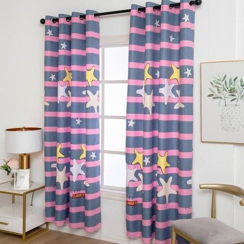 1Pc Starfish Strips Window Curtain Drape Home Balcony Living Room Bedroom Decor