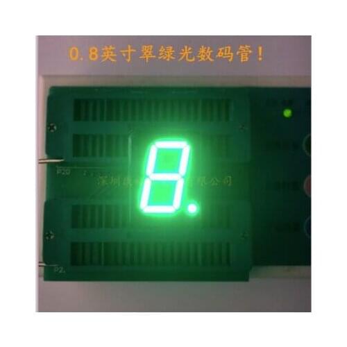 0.8inch 1digit Green 8 segment led display 8106AGG/8106BGG 10pcs