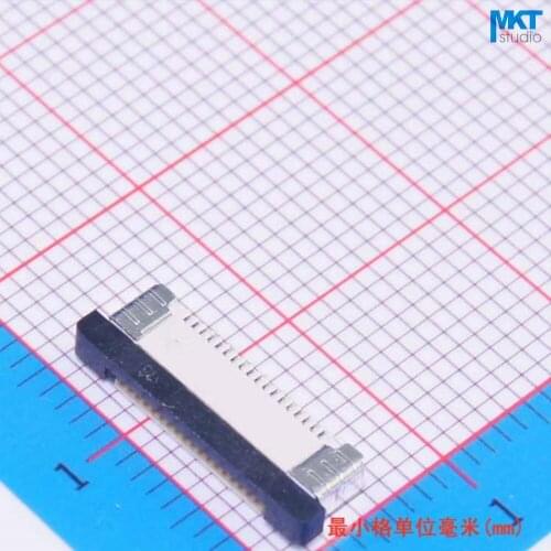 100Pcs Low/Upper Contact Type Drawer Mode 18 Pins 18P 0.5mm Pitch 2.0mm Height FPC FFC Connector