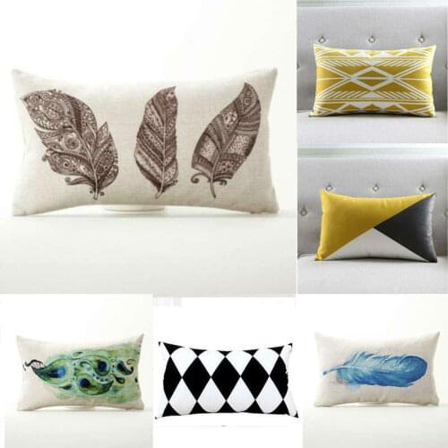 30*50 CM Pillow Case Pillows Home Rectangle Throw Geometric Cushions Cushion Cover Decor
