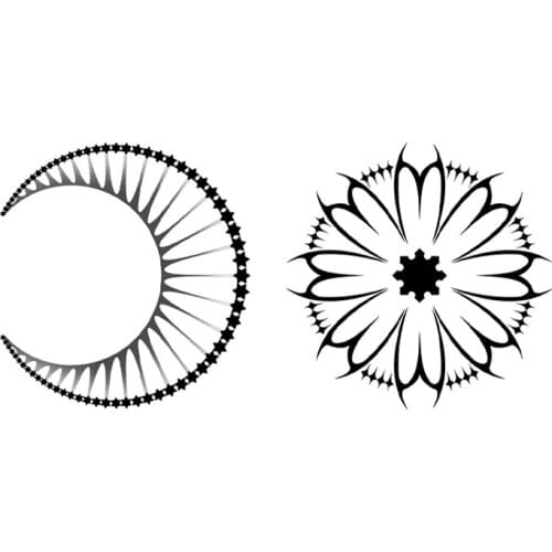 33MM×33MM Sun Moon Hospital Theme Sticker Poster Personality Charm Literary Girl Gothic