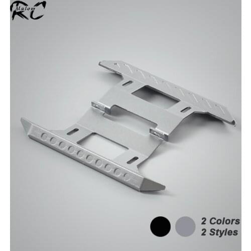 1 Set Aluminum Alloy Side Pedal Plate Tough Armor Metal Slider for 1/10 RC Crawler Axial SCX10 90046 90047 TF2 Upgrade Parts