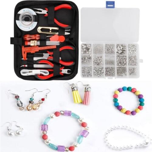 DIY Cricut Maker Earrings Making Jewelry Repair Tools Clasp Open Jump Rings Earring Hooks Tail Chain Pin Clip Buckle Beading Kit