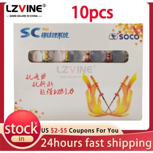 10 PCS SC PRO Endo Files Dental Rotary Instruments Root Canal File Endodontics / Endodontic Equipment Niti File Engine Use MIE