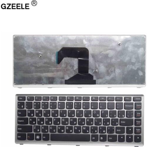 GZEELE New Laptop keyboard for Lenovo U410 U410-ITH IFI Black key Silver frame Russian RU Version - MP-11K93SU-6862