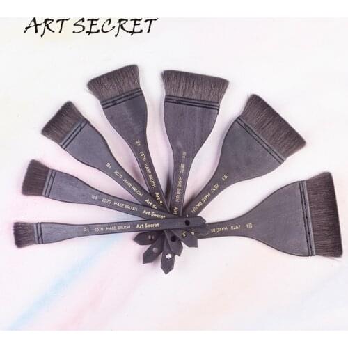 Artsecret brush 2570 Hake Brush Artist Painting Brush High Quality Fine Goat Hair Blending Brush for DIY Dyeing Basecoating