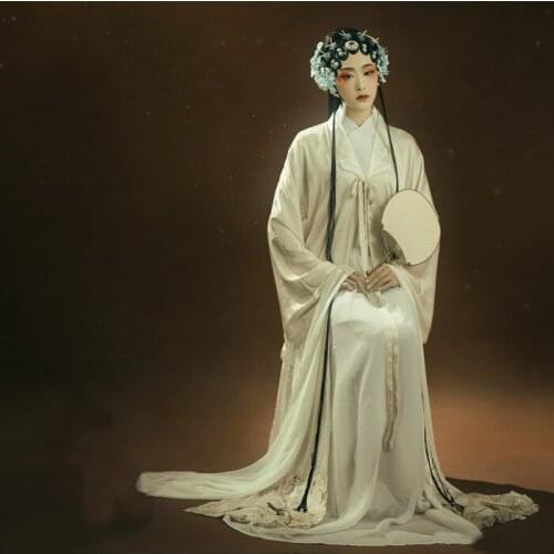 Chinese Opera Woman portrait Clothes ancient dancing Long Robe Ancient China Stage Dress Movie TV Stage studio shooting Gowns