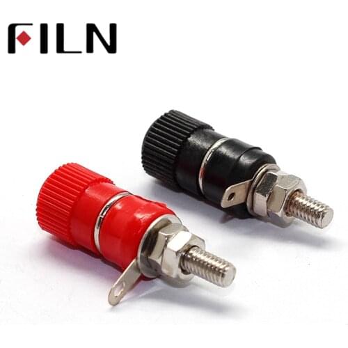 2PCS/LOT 910 Terminal Blocks 4mm Amplifier Terminal Connector Binding Post Banana Plug Jack Mount red and black