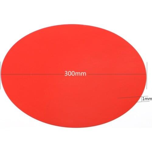 Round Silicon Anti Hot Mat 3 Colors Diameter 300mm Thickness 1mm Temperature Resistance 230 Environmental Kitchen Dedicated Mat