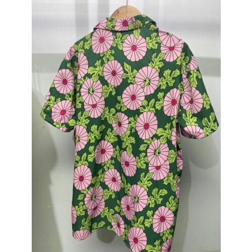 W1716 Fashion Mens Shirts 2021 Runway Luxury famous Brand European Design party style Mens Clothing