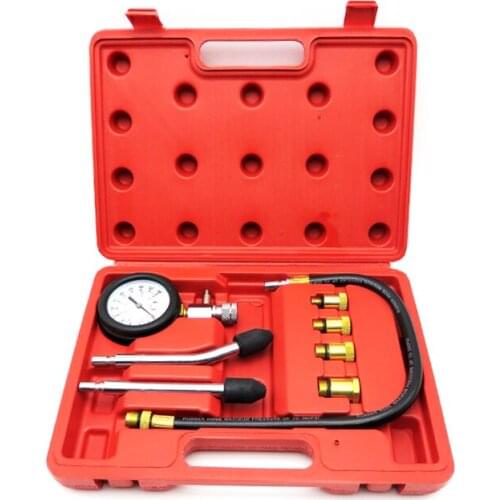 Rapid Pressure Gauge Tester Kit Motor Auto Petrol Gas Engine Cylinder Compression Gauge Tester Car Diagnostic Tool