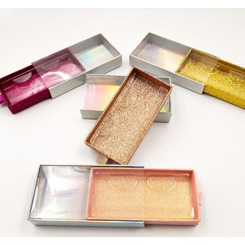 1 Pair 5D Fake Lashes Magnetic box Makeup Vendor 3D Eyelashes Collectible Reusable Wholesale Custom Packaging Paper Cases