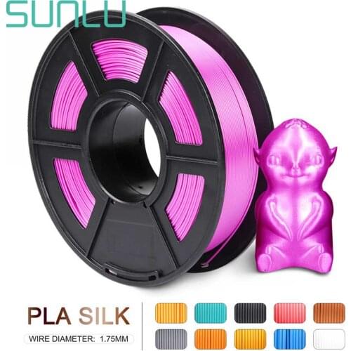 SUNLU Silk 3D PLA Filament 1.75 mm 1kg Close To Silk Feeling 3d Printing Material 3D Printer Filament Plastic PLA