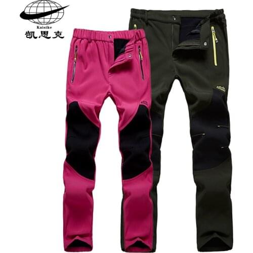 2019 New Men Women Winter Warm Hiking Pants Thick Fishing Camping Trekking Trousers Lovers Outdoor Sports Clothings Waterproof